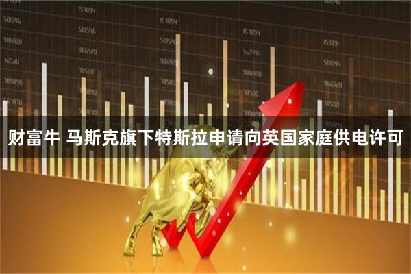 财富牛 马斯克旗下特斯拉申请向英国家庭供电许可